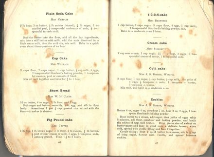 Pages 66 and 67 - Horowhenua Cookery Book - Resource cover image