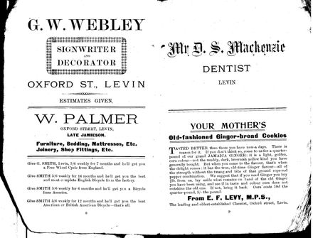 Pages 8 and 9 - Horowhenua Cookery Book