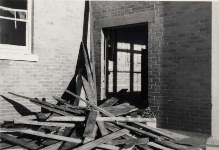 Demolition Foxton School 1976