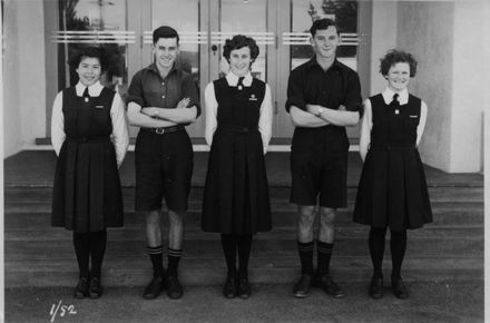 Foxton School, Secondary Prefects, 1952