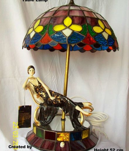Art Deco Milano Lady table lamp