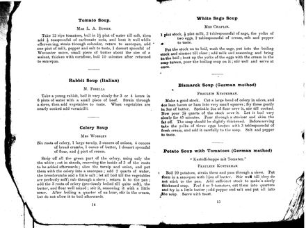 Pages 14 and 15 - Horowhenua Cookery Book - Resource cover image