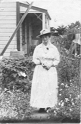 Unidentified Woman in Cottage Garden