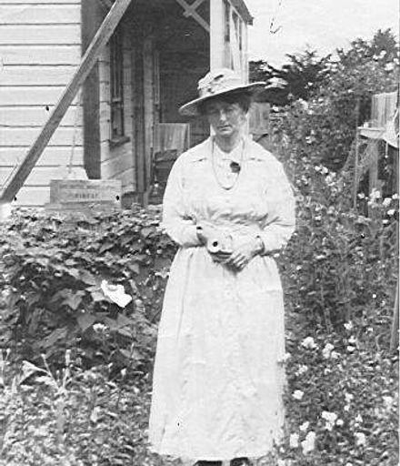 Unidentified Woman in Cottage Garden