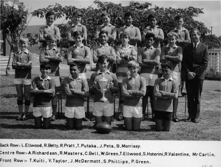 Foxton School Rugby Team, 1968.