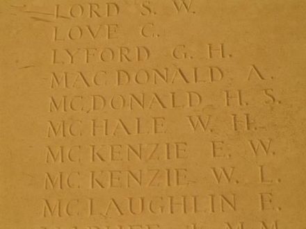 William Harold MCHALE memorial