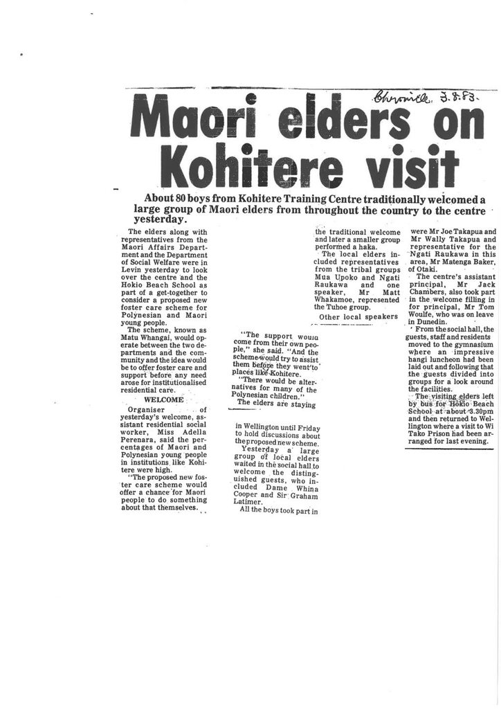 Maori Elders on Kohitere visit - Resource cover image