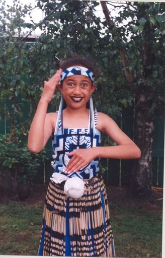 Te Huirangi Albert, Foxton School Kapahaka member, 1995