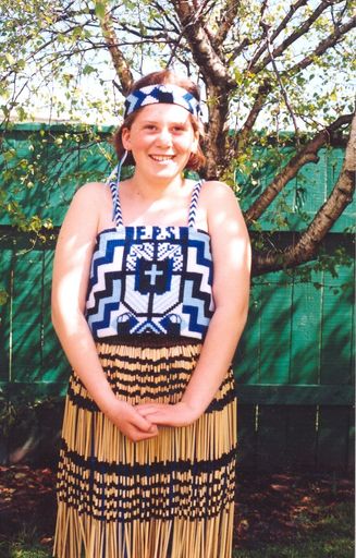 Loni Hansen, Foxton School Kapahaka member, 1996