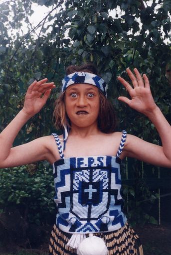 Nina Wyllie, Foxton School Kapahaka member, 1995
