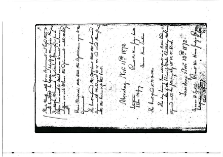 11th and 12th Nov 1872