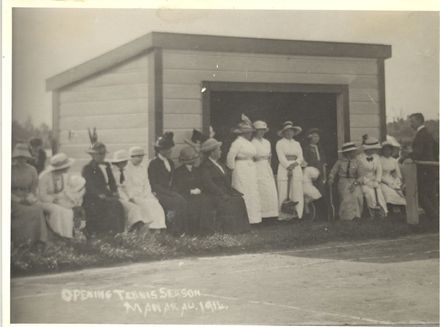 Opening Manakau Tennis Club, 1914