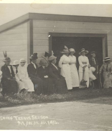 Opening Manakau Tennis Club, 1914