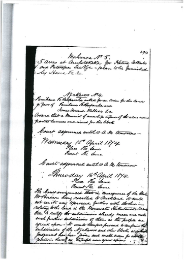 Otaki Maori Land Court Minutebook - 15 April 1874 - Resource cover image