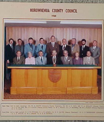 Horowhenua County Councillors/Senior Staff 1984