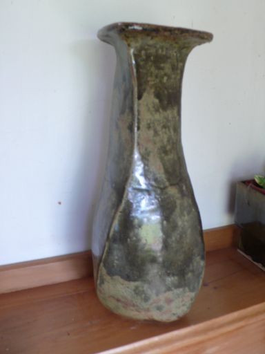 Twisting coiled vase