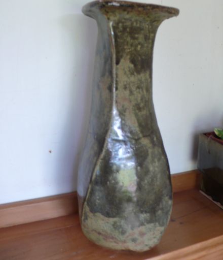 Twisting coiled vase