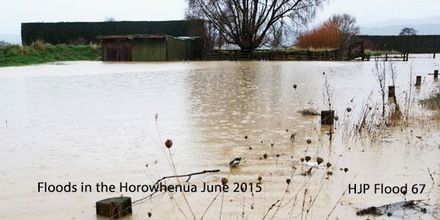 Flood 67 Flooded farmland near Waikawa Beach north of Otaki Photo Mark Mitchell