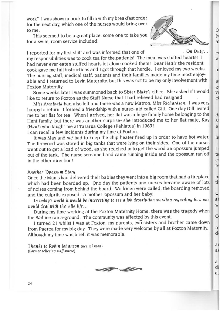 Foxton Maternity Home 1942-1982 Page 24 - Resource cover image