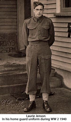 Laurie Jenson in his home guard uniform world war 2 - Resource cover image