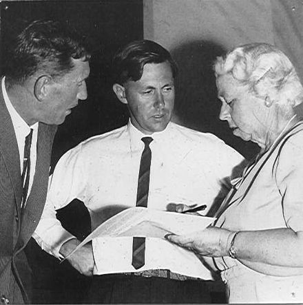 Mr Bryden, Rev. Russell and Mrs Bowater, 1968