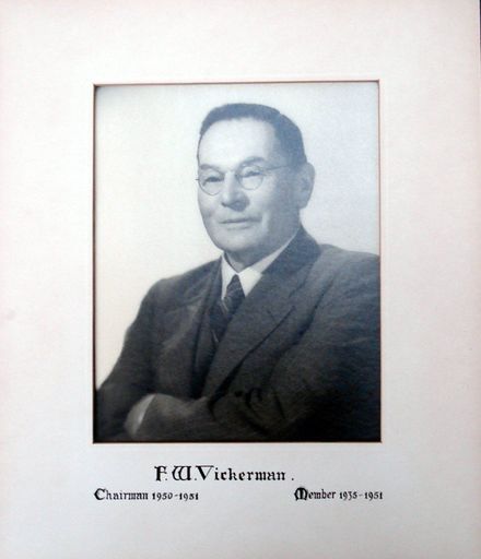 Mr F.W. Vickerman, Chairman, 1950 - 1951