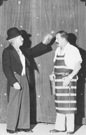 Dave Tomlinson & Dudley Collier - of the show "Princess Peanut", 1958