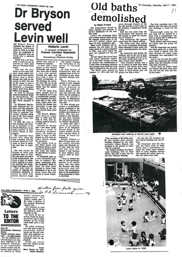 Old baths demolished