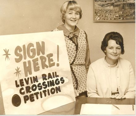 Mrs Willman & Mrs Gorrie, petition volunteers, 1971 - Resource cover image
