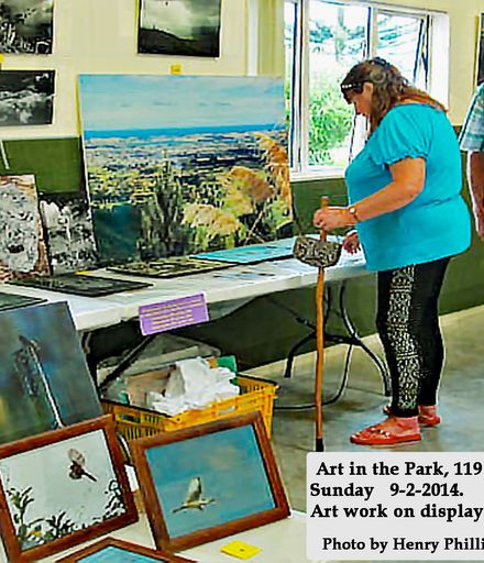HJP 0436    Art in the Park, 119 Bath Street, Levin Sunday 9-2-2014     Art work on display in the art  rooms.