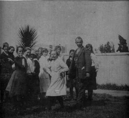 Foxton School Pupils and teacher