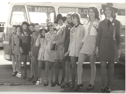 Miss N.Z. contestants in Levin, 1973