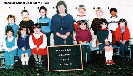 Manakau School Class 1986 room 3