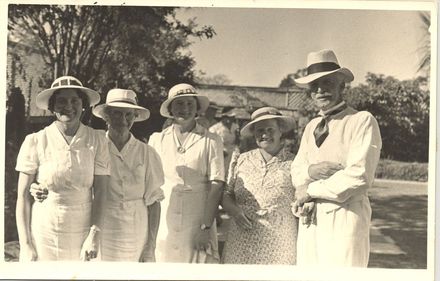 ( ? Mr Lett ) with four unidentified women - Resource cover image