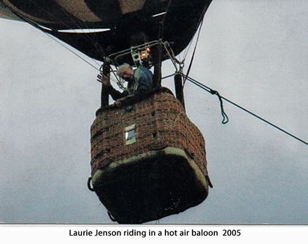 Laurie Jenson riding in a hot air baloon 2005 - Resource cover image