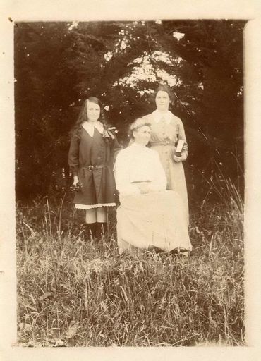 Three unidentified women