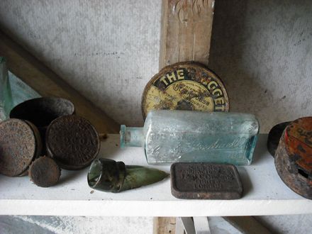 chemist bottle with Levin on