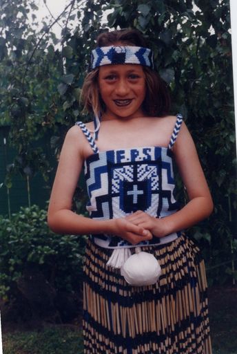 Nina Wyllie, Foxton School Kapahaka member, 1995