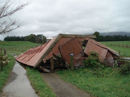 This old garage couldn't take the wind - Resource cover image