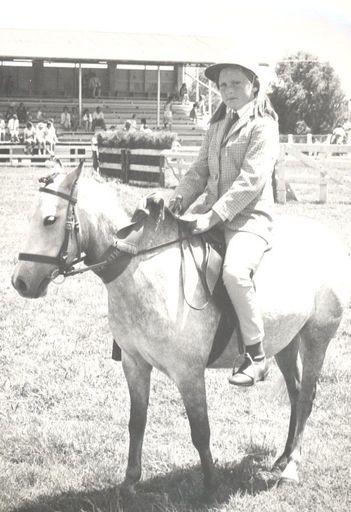 Jane Eaton riding Dinkie-Di, judged Champion Pony - Resource cover image