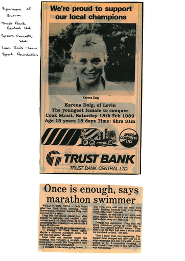 Karena Doig congratulations from Trust Bank