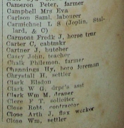 New Zealand Post Office Directory 1921 Levin cam-clo - Resource cover image