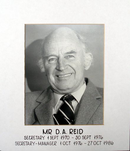 Mr D.A. Reid, Secretary / Manager, 1970 - 1986