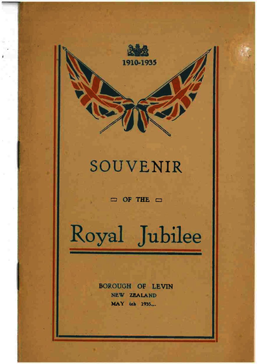 Souvenir of the Royal Jubilee, Levin 16 May 1935 - Resource cover image