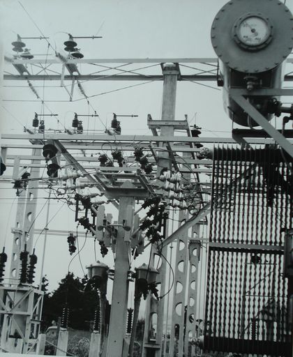 Levin Sub-station, 33,000 Volt transformer switching structure