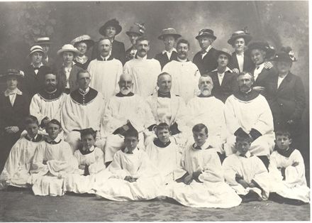 Photo's of Vicar, lay readers and choir.