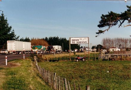 Traffic Accident South of Foxton, 1980's-90's