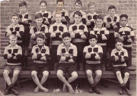 Foxton School, 1st XV Rugby Team, 1940's (?)