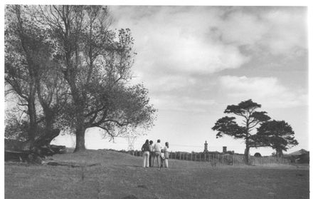 Crawford Family at McDonald Cemetery, 1977