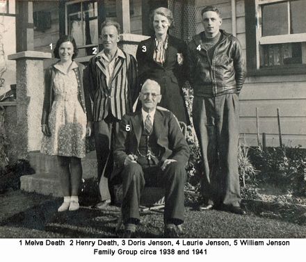 Jenson Family Group circa 1938 and 1941